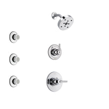 Load image into Gallery viewer, Chrome Finish Shower System with Control Handle, 3-Setting Diverter, Showerhead-6