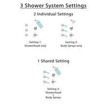 Load image into Gallery viewer, Chrome Finish Shower System with Control Handle, 3-Setting Diverter, Showerhead-6