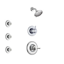 Load image into Gallery viewer, Chrome Finish Shower System with Control Handle, 3-Setting Diverter, Showerhead-7