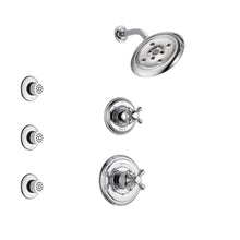 Load image into Gallery viewer, Chrome Finish Shower System with Control Handle, 3-Setting Diverter, Showerhead-8