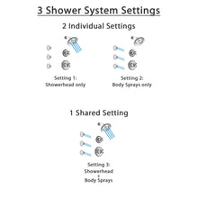 Load image into Gallery viewer, Chrome Finish Shower System with Control Handle, 3-Setting Diverter, Showerhead-8