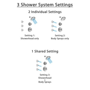 Chrome Finish Shower System with Control Handle, 3-Setting Diverter, Showerhead-8